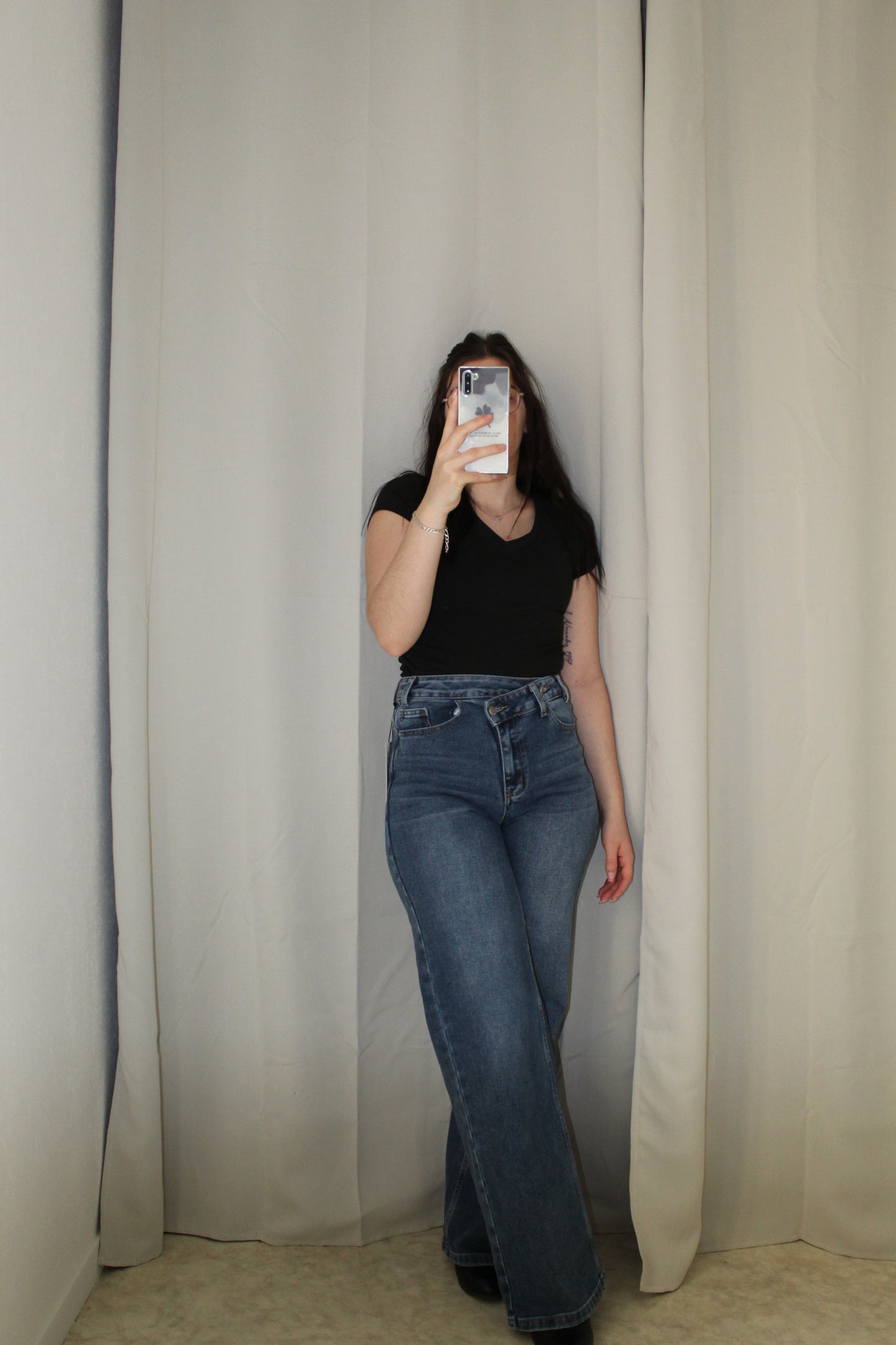 Jeans asymétrique